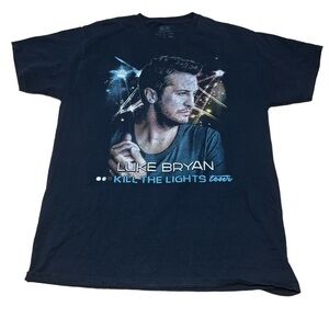 Luke Bryan 2016 tour country music concert t-shirt men’s medium black band tee